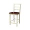 International Concepts Madrid Counter Height Stool, 24" Seat Height, Antiqued Almond/Espresso S12-402 - alternate 1